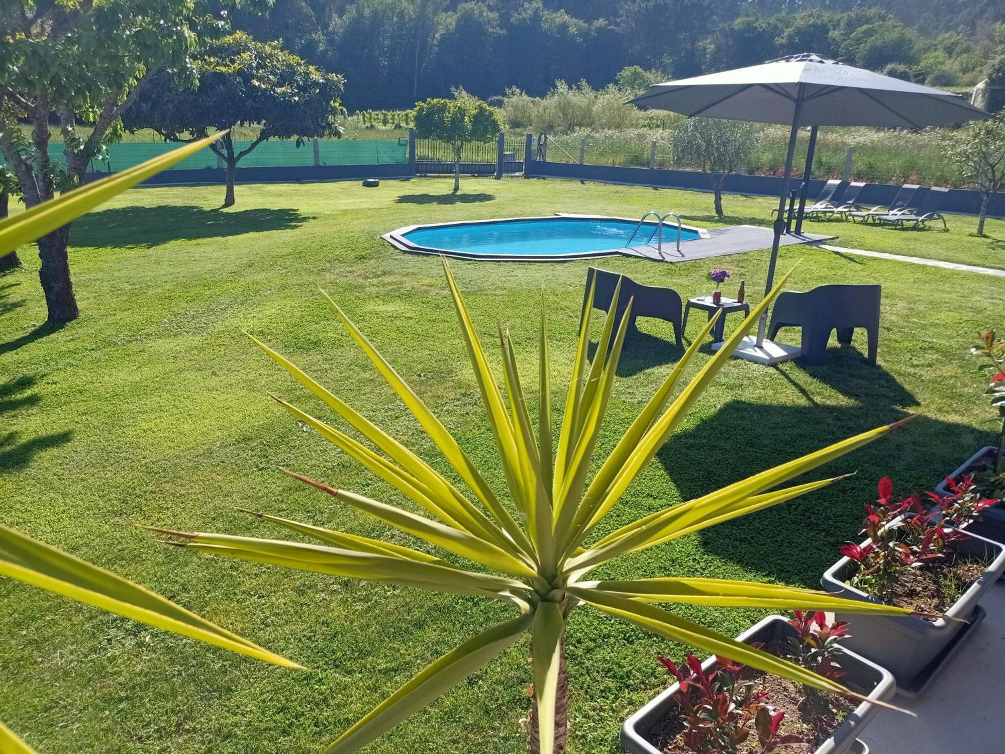Apartamento En Bloque Vivienda Con Piscina Y Barbacoa A 15 Min De La Playa Meis Екстериор снимка